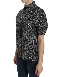 Dolce & Gabbana - Music Note Zijden Blouse Voor Dames - Lyst