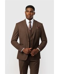 Antique Rogue - Single Breasted Long Sleeve Two Button Collared Slim Fit Suit Jacket - Lyst