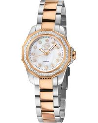 Gv2 - Cortina 316L Stainless Steel Case, Mop Dial, Two-Toned Ss/Iprg Bracelet - Lyst