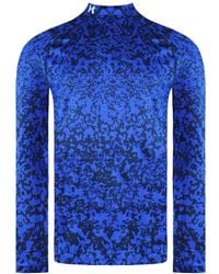 Under Armour - Storm Long Sleeve Aop Golf Mock Baselayer 1366273 400 - Lyst