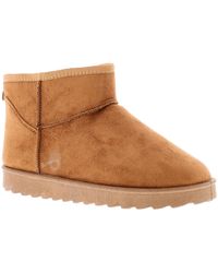 Platino - Ladies Microfiber Upper Ankle Boots - Lyst