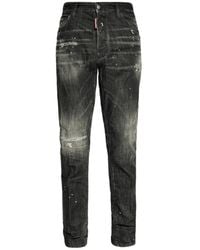 DSquared² - Cool Guy Slim Fit Jeans Zwart - Lyst