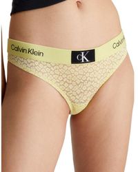 Calvin Klein - 000Qf7175E Lace Thong - Lyst