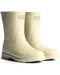 HUNTER - Downpour Short Insulated Boot Rubber Gravel Wellington Boots - Lyst