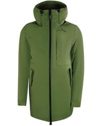 Aquascutum - Active 3-Way Parka Army Down Jacket - Lyst