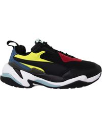 PUMA - Thunder Spectra Leather Textile Lace Up Trainers 367516 01 - Lyst