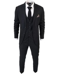 TruClothing - Im1 Classic Plain 3 Piece Suit - Lyst
