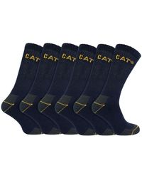 Caterpillar - 6 Pack Heavy Duty Work Socks For Steel Toe Boots - Lyst