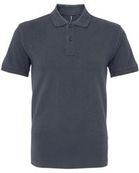 Asquith & Fox - Organic Classic Fit Polo Shirt (Graphite) - Lyst