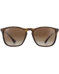 Ray-Ban - Sunglasses Chris 4187 856/13 Rubber Havana Gradient - Lyst