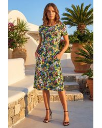 Roman - Petite Floral Print Pocket Dress - Lyst