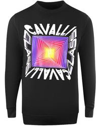 Roberto Cavalli - Asymmetric Box Design Sweatshirt Cotton - Lyst