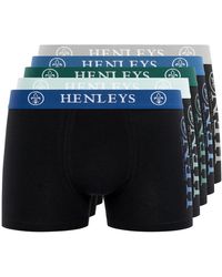 Henleys - Kelpar Boxer Shorts (Pack Of 5) - Lyst