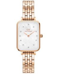 Daniel Wellington - Dw00100620 Ladies Quadro Link 20Mm Watch - Lyst