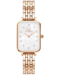 Daniel Wellington - Dw00100620 Ladies Quadro Link 20Mm Watch - Lyst