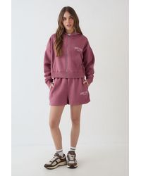 DSGN Studio - Collegiate Applique Boxy Zip Through Hoodie - Lyst