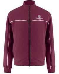 Aquascutum - Active Piping Mock Neck Cordovan Fleece - Lyst