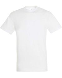 Sol's - Regent Short Sleeve T-Shirt (Absolute) Cotton - Lyst