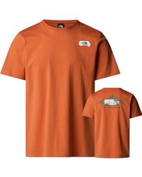 The North Face - Great Outdoors Graphic T-Shirt Iron Bronze - Lyst