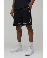 BoohooMAN - Regular Fit Piping Tricot Short - Lyst