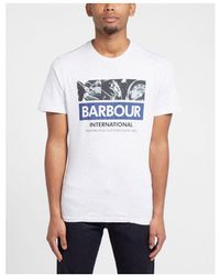 Barbour - Men's International Globe T-shirt In White - Lyst