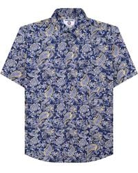 Lambretta - Paisley Short-Sleeved Shirt Cotton - Lyst