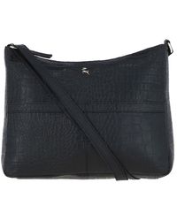 Ashwood Leather - 'Simonetta' Croc Print Real Shoulder Bag - Lyst
