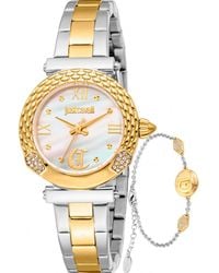 Just Cavalli - Jc1L332M0075 Ladies Curiosa Watch And Bracelet Gift Set - Lyst