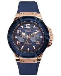 Guess - W0247G3 Silicone Watch - Lyst