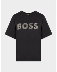 BOSS - Womenss Monogram Logo Print T-Shirt - Lyst