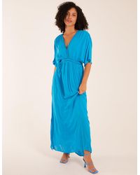 Blue Vanilla - Rope Detail V Neck Maxi Dress - Lyst