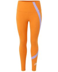 Reebok - Wor Big Logo Leggings Cotton - Lyst