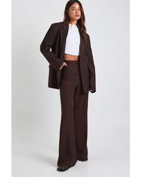 Boohoo - Tall Tailored Slim Flare Trousers - Lyst