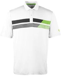 Island Green - Asymetric Print Golf Polo Shirt - Lyst