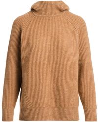 Parajumpers - Tory Camel Knitted Hoodie Comfort Fit Wool - Lyst