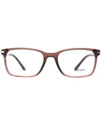Prada - Rectangular Transparent Pr14Wv - Lyst