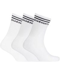 Lyle & Scott - And 3 Pack Logo Long Socks - Lyst