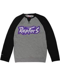 Mitchell & Ness - Toronto Raptors Nba Turf Fleece Crew Sweatshirt - Lyst