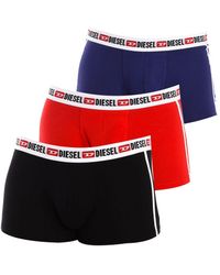 DIESEL - Pack-3 Breathable Fabric Boxers With Anatomical Front 00Sab2-0Amal - Lyst