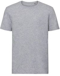 Russell - Authentic Pure Organic T-Shirt (Light Oxford) - Lyst