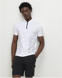 River Island - Polo Shirt Slim Fit Cotton - Lyst