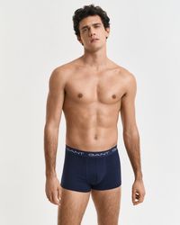GANT - 7-Pack Regular Waist Boxer Trunks, Marine - Lyst