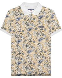 Lambretta - Ss25 Paisley Branded Polo Shirt Cotton - Lyst