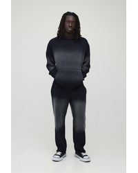 BoohooMAN - Oversized Panel Wash Hooded Tracksuit - Lyst