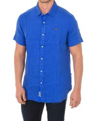 Napapijri - Short Sleeve Shirt With Lapel Collar Np000If1 - Lyst