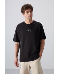 TOMMY LIFE - Oversized Cotton-Blend Logo T-Shirt - Lyst