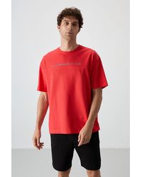 TOMMY LIFE - Oversized Crew Neck Printed T-Shirt - Lyst