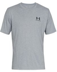 Under Armour - Sportstyle Left Chest Short Sleeve Super Soft T Shirt For Training And Fitness, Fast-drying T Shirt With Graphic - Lyst