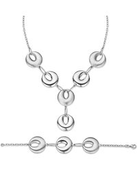 Orphelia - 925 Sterling Set: Chain + Bracelet - Lyst