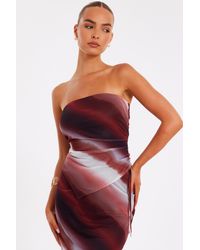 Quiz - Mesh Ombre Crop Top - Lyst